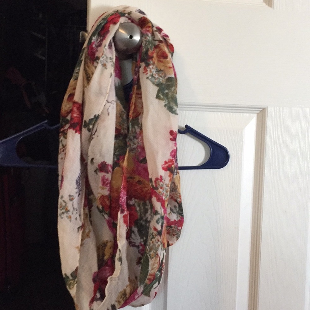 Cute floral infinity scarf